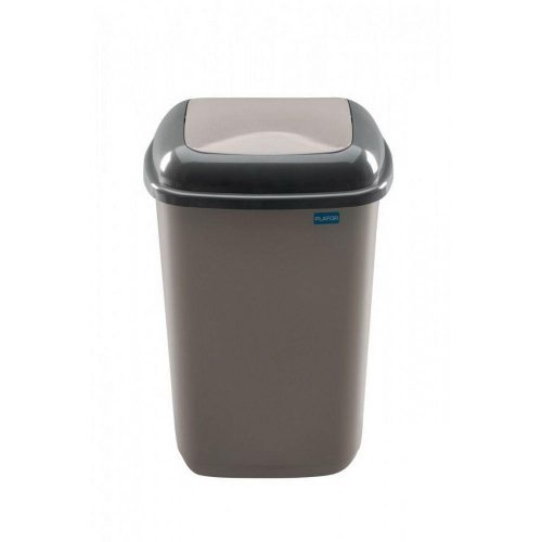 Plafor Quatro dustbin with spring tip lid 45L Mocca