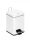 Mediclinics cube, steel pedal dustbin 6L - white