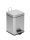Mediclinics cube, steel pedal dustbin 12L - satin