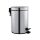Mediclinics steel round pedal bin 5L-satin