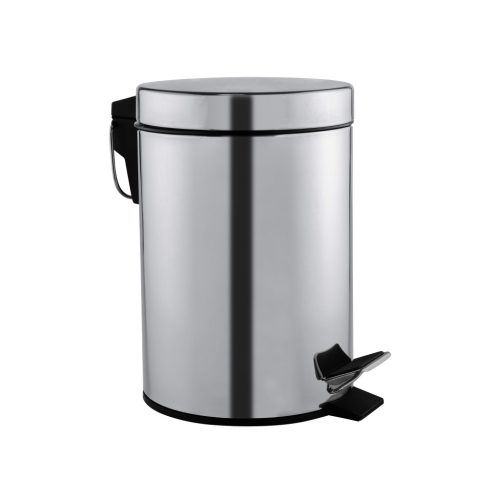 Mediclinics round pedal dustbin 12L - satin