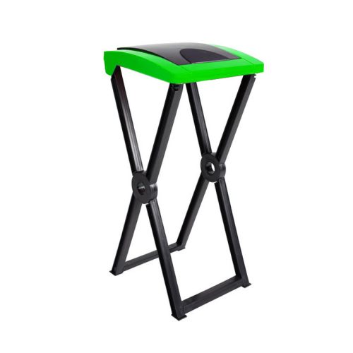 Rival garbage bag holder stand with plastic hinged lid