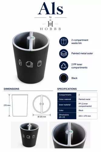HOBBB Als guest room waste bin