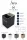 HOBBB Årø recycling guest room waste bin, 16 l