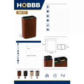 HOBBB Drejø recycling guest room waste bin, 12 l