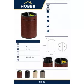 HOBBB Hjarnø guest room recycling waste bin, 10 l