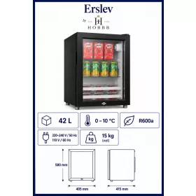 HOBBB Erslev minibar fridge, 42 l