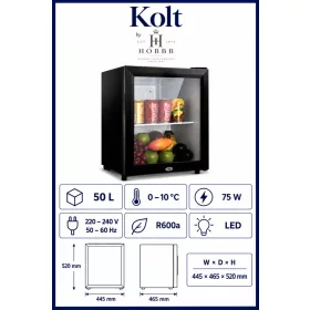 HOBBB Kolt minibar fridge, 50 l
