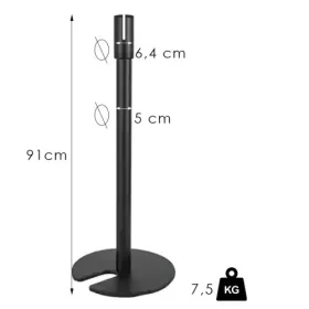   Linkable retractable belt barrier post, 2.4m, without belt (SOF)