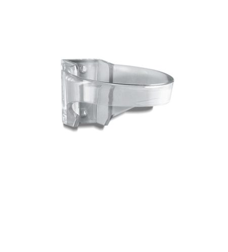 Ring-shaped plastic wall holder with cable locking device