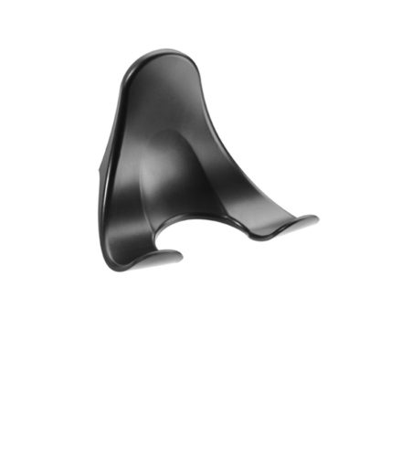 Universal wall holder for hairdryers Black