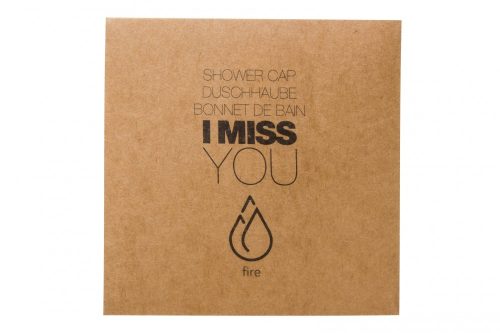 I Miss You shower cap