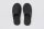 Black terry closed hotel slippers
