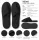 Black terry closed-toe hotel slippers