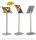 A4 gray information stand, round corners, portrait/landscape frame