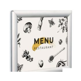   Basic Snap Frame aluminum poster frame 25 mm, A3, with square corner, silver
