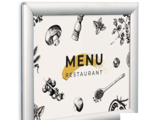 Basic Snap Frame aluminum poster frame 25 mm, A3, with square corner, silver