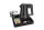 Square tálca 0,5L-es fekete vízforralóval és 2 fekete csészével