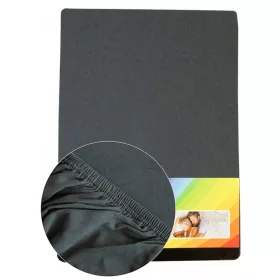 FITTED SHEET DARK GREY 110757  140-160x200