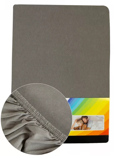 FITTED SHEET LIGHT GREY 110759    90-100x200