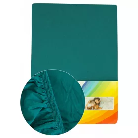   FITTED SHEET PETROL 40734  180X200x200 (made to order: min.30 pcs)