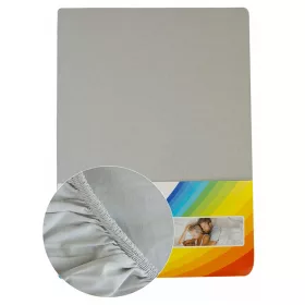 FITTED SHEET PASTEL GREY 70373  180-200x200
