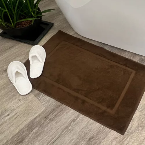 Comfortable bathroom rug Brown 50x80, 700 g