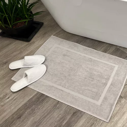 Comfortable bathroom rug Silver Grey 50x80, 700 g