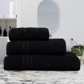 Comfortable towel Black 30x30cm, 450 g