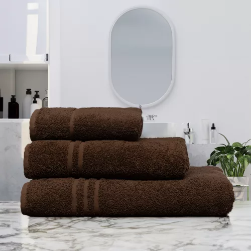 Comfortable towel Brown 50x90 cm, 450 g