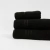 Comfortable towel Black 50x90cm, 450 g