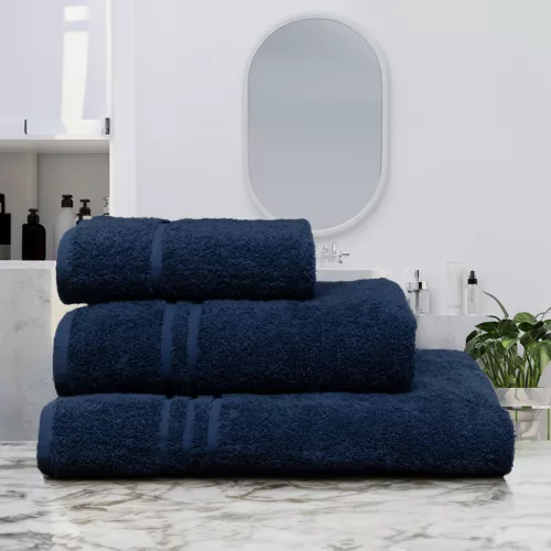 Comfortable towel Navy 50x90cm, 450 g