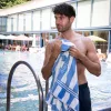Lido leisure towel Blue-White 90x150cm, 420 g