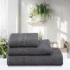 Serenity Spa waffle towel Slate grey 70x135cm, 450 g