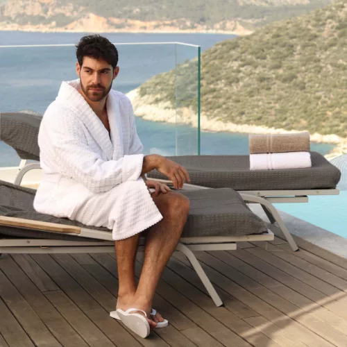 Sun lounger cover Slate grey 100x230cm
