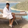 Sun lounger cover Pebble 100x230cm