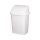 Planet Dustbin with flip lid, plastic, luxury white, 16 L