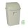 Planet Dustbin with flip lid, plastic, gray eco, 16 L