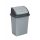 Planet Dustbin with flip-top lid, plastic, grey/anthracite, 50 L