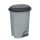 Planet Pedal bin, plastic, ECO anthracite, with removable basket, 22L