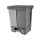 Planet Pedal dustbin DUO, divided, plastic, ECO anthracite, 50L