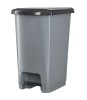 Planet Pedal trash can SLIM, plastic, ECO anthracite, 25L