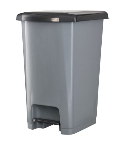 Planet Pedal trash can SLIM, plastic, ECO anthracite, 25L