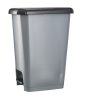 Planet Pedal trash can SLIM, plastic, ECO anthracite, 25L
