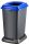 Planet Selective waste collection container, plastic, open lid, blue, 50L