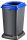 Planet Selective waste collection container, plastic, open lid, blue, 50L