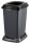 Planet Selective waste collection container, plastic, open lid, black, 50L