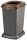 Planet Selective waste collection container, plastic, open lid, brown, 50L