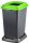 Planet Selective waste collection container, plastic, open lid, green, 50L