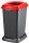 Planet Selective waste collection container, plastic, open lid, red, 50L